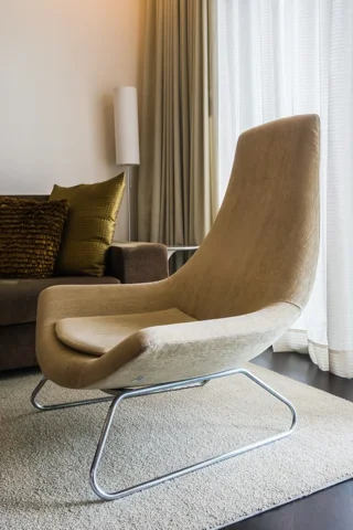Curved Lounge Chair, Sand
