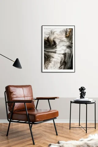 Leather Sling Chair, Cognac